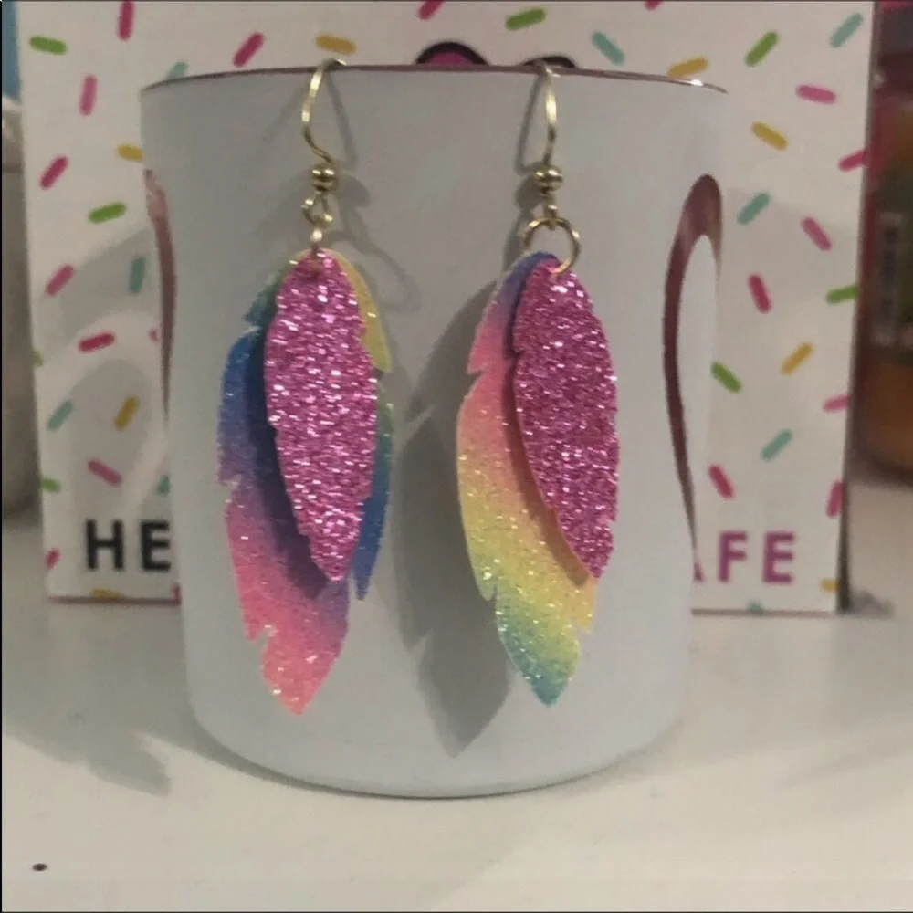 Handmade Feather Earrings